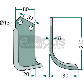 Cutit arcuit - GRANIT [180HOW-05R]
