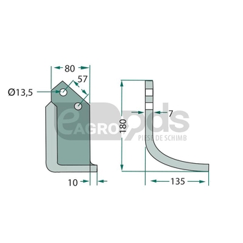 Cutit arcuit - GRANIT [180HOW-12R]