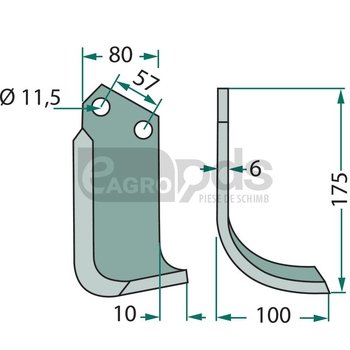 Cutit arcuit - GRANIT [180HOW-22L]