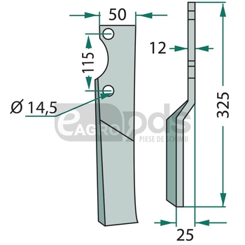 Cutit rotor - GRANIT [180HOW-53R]