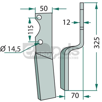 Cutit rotor - GRANIT [180HOW-54L]