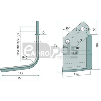 Cutit stanga - GRANIT [180HOW-89L]