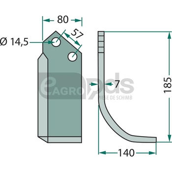 Cutit arcuit - GRANIT [180HUA-01L]