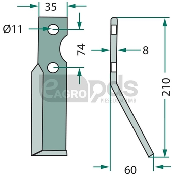 Cutit rotor - GRANIT [180IND-10L]