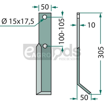 Cutit rotor - GRANIT [180IND-484R]