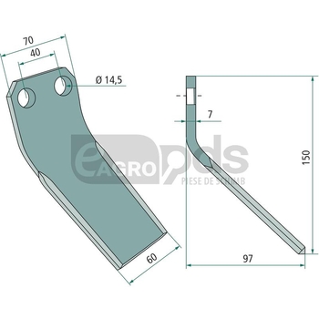 Cutit arcuit - GRANIT [180IND-775]