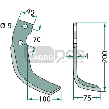 Cutit arcuit - GRANIT [180ISE-01L]