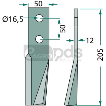 Cutit rotor - GRANIT [180KUH-01L]