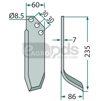 Cutit arcuit - GRANIT [180KUH-14L]
