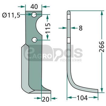 Cutit arcuit - GRANIT [180KUH-21R]