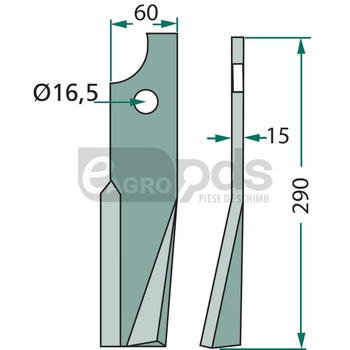 Cutit rotor - GRANIT [180KUH-47R]