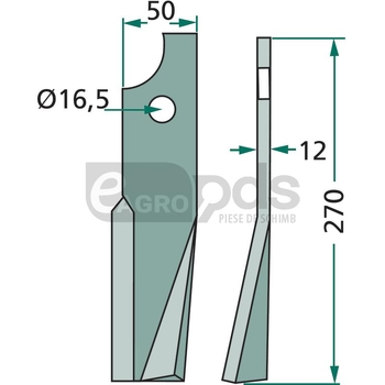 Cutit rotor - GRANIT [180KUH-54L]