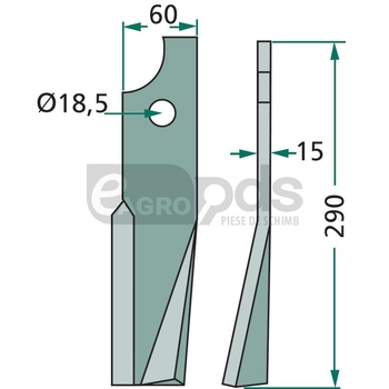 Dinte rotor - GRANIT [180KUH-56R]