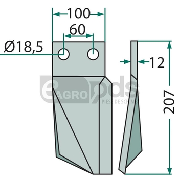 Dinte rotor - GRANIT [180KUH-64R]
