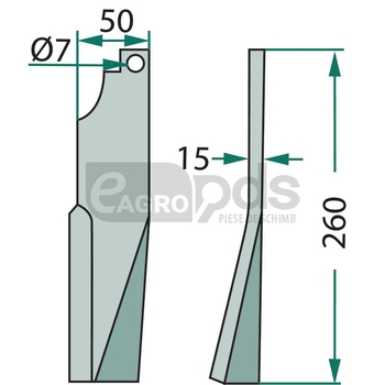 Dinte rotor - GRANIT [180KUH-76L]