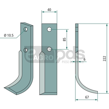 Cutit freza - GRANIT [180MAB-08L]