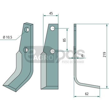 Cutit freza - GRANIT [180MAB-10R]