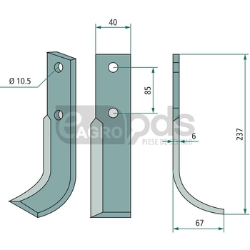 Cutit freza - GRANIT [180MAB-15L]