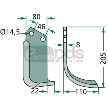 Cutit arcuit - GRANIT [180MAL-01R]