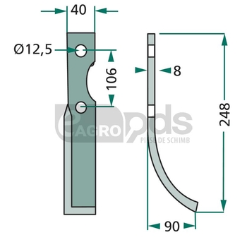 Cutit arcuit - GRANIT [180MAL-10L]