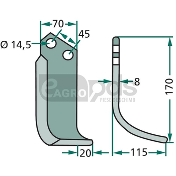 Cutit arcuit - GRANIT [180MAL-12L]