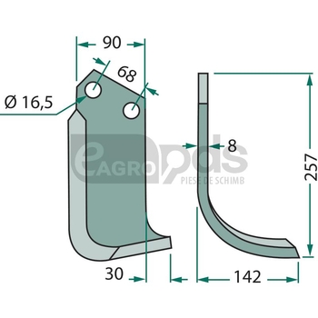 Cutit arcuit - GRANIT [180MAS-06R]