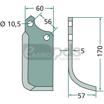 Cutit arcuit - GRANIT [180MAS-08L]