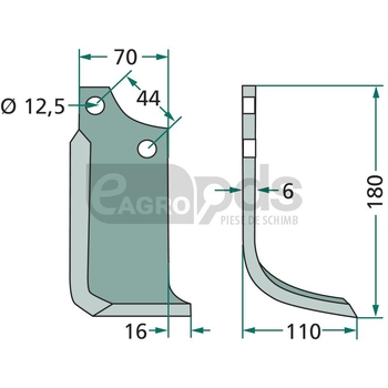 Cutit arcuit - GRANIT [180MAS-18L]