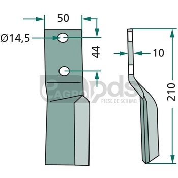 Cutit rotor - GRANIT [180MAS-25L]