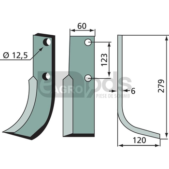 Cutit arcuit - GRANIT [180MUR-08L]