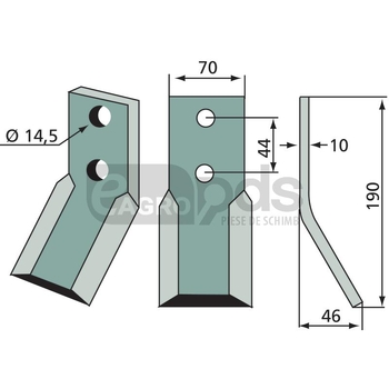 Cutit rotor - GRANIT [180MUR-11]