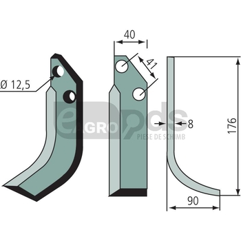 Cutit arcuit - GRANIT [180OMM-01L]