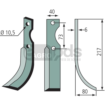 Cutit arcuit - GRANIT [180PAB-02L]