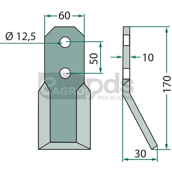 Cutit rotor - GRANIT [180PEG-04]