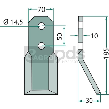 Cutit rotor - GRANIT [180PEG-05]