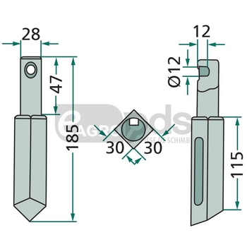 Dinte rotor - GRANIT [180RH-110]