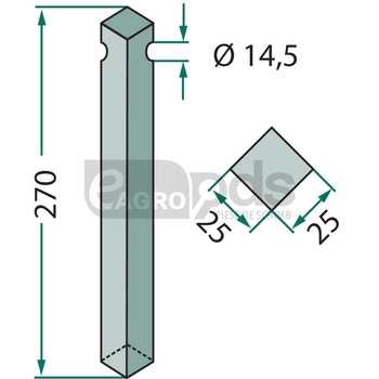 Dinte rotor - GRANIT [180RH-502]