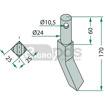 Cutit rotor - GRANIT [180RH552]