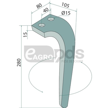 Disc rotativ - GRANIT [180RH-61-L]