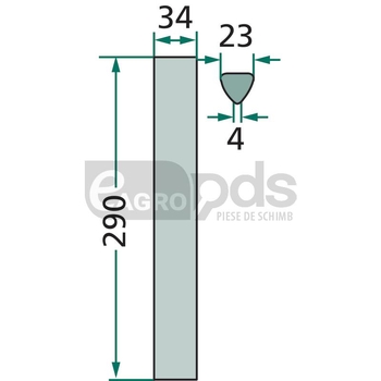 Dinte pentru grapa rotativa - GRANIT [180RH64]