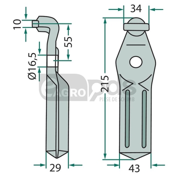 Cutit rotor - GRANIT [180RH86]