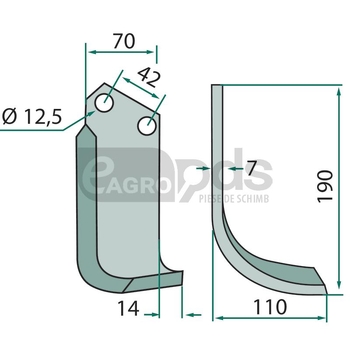 Cutit arcuit - GRANIT [180TOR-05L]