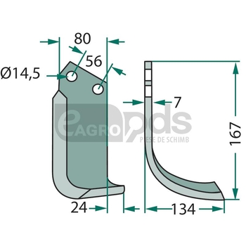 Cutit arcuit - GRANIT [180TOR-14L]