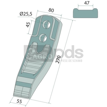 Varf de brazda - GRANIT [18484583]