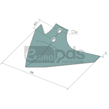 Brazdar tip picior de gasca - GRANIT [18521490]