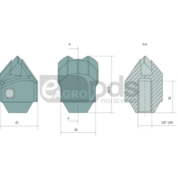 Dinte tocator forestier - Endurance Carbide [19334934]