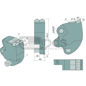 Dinte tocator forestier - Endurance Carbide [19403489]