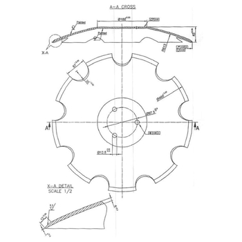 Taler disc crestat 460x4mm - KRAMP [23246102KR]