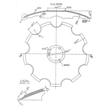 Taler disc crestat 460x6mm - KRAMP [23246106KR]