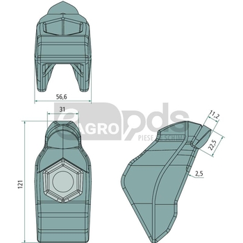 Dinte tocator forestier - Endurance Carbide [32272000]